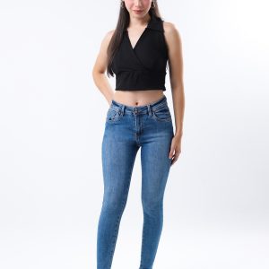JEANS COLLECTION SKINNY MEZCLILLA AZUL MEDIO