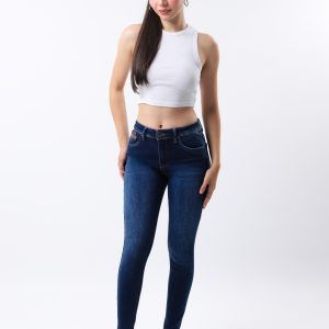 JEANS COLLECTION SKINNY MEZCLILLA AZUL FUERTE