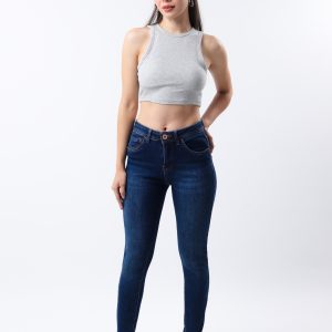 JEANS COLLECTION SKINNY DE MEZCLILLA AZUL MEDIO