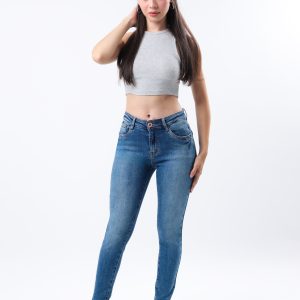 JEANS COLLECTION SKINNY DE MEZCLILLA AZUL MEDIO