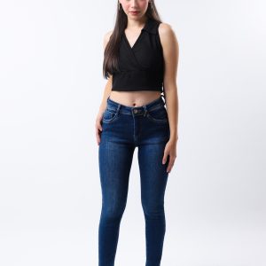 JEANS COLLECTION SKINNY DE MEZCLILLA AZUL MEDIO