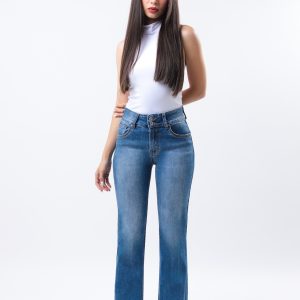 JEANS COLLECTION BOOTCUT COWBOY DE MEZCLILLA AZUL CLARO