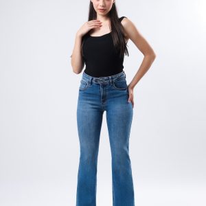 JEANS COLLECTION FLARE DE MEZCLILLA AZUL MEDIO CLARO
