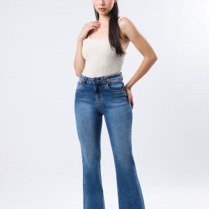 JEANS COLLECTION FLARE DE MEZCLILLA AZUL MEDIO CLARO