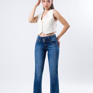 JEANS COLLECTION BOOTCUT COWBOY DE MEZCLILLA AZUL CLARO