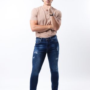 JEANS COLLECTION SKINNY DE MEZCLILLA AZUL MEDIO OSCURO