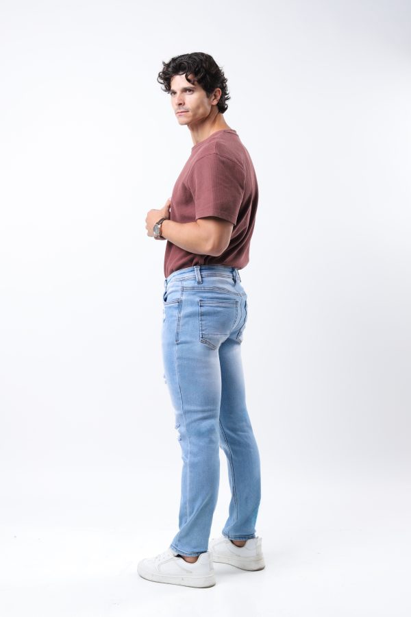 JEANS COLLECTION SLIM FIT DE MEZCLILLA AZUL CLARO - Imagen 2