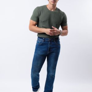 JEANS COLLECTION STRAIGHT DE MEZCLILLA AZUL MEDIO CLARO