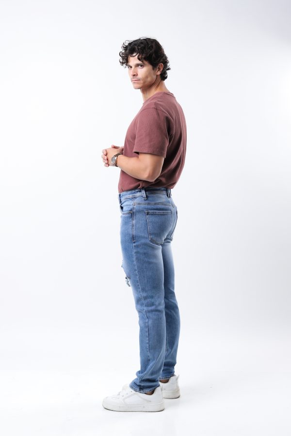 JEANS COLLECTION STRAIGHT DE MEZCLILLA AZUL CLARO - Imagen 2