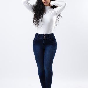 JEANS COLLECTION SKINNY PUSH UP DE MEZCLILLA MEDIO OSCURO