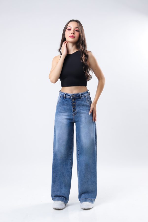 JEANS COLLECTION BAGGY MEZCLILLA AZUL MEDIO CLARO