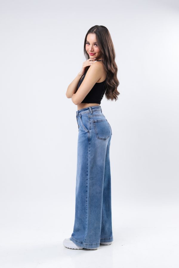 JEANS COLLECTION BAGGY MEZCLILLA AZUL MEDIO CLARO - Imagen 2