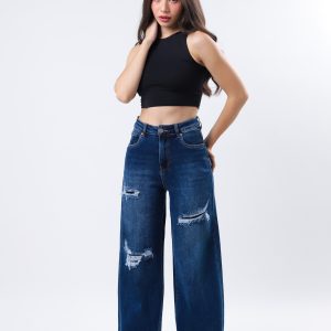 JEANS COLLECTION BAGGY MEZCLILLA AZUL MEDIO