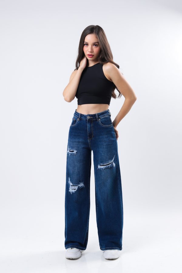 JEANS COLLECTION BAGGY MEZCLILLA AZUL MEDIO