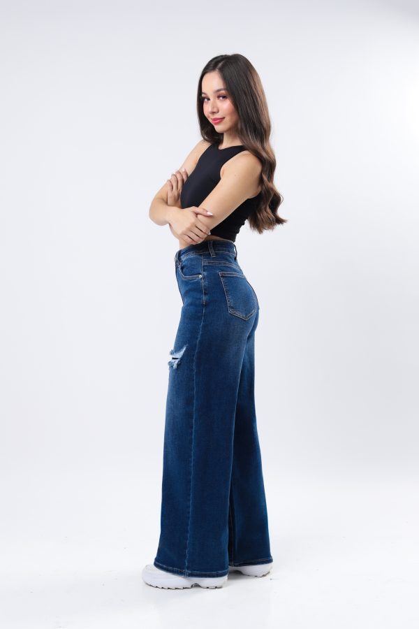 JEANS COLLECTION BAGGY MEZCLILLA AZUL MEDIO - Imagen 2