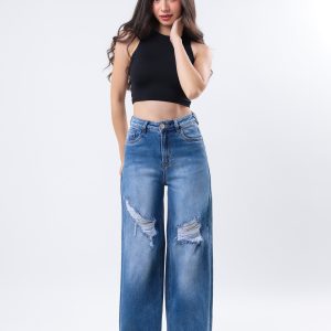 JEANS COLLECTION BAGGY MEZCLILLA AZUL MEDIO CLARO