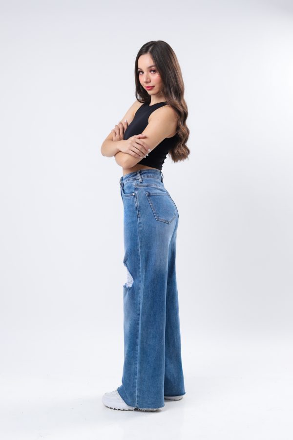 JEANS COLLECTION BAGGY MEZCLILLA AZUL MEDIO CLARO - Imagen 2