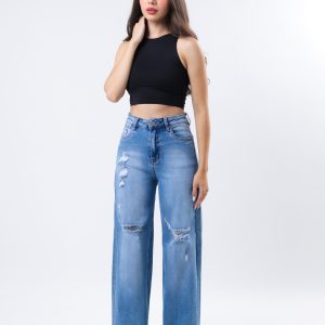 JEANS COLLECTION  BAGGY MEZCLILLA AZUL MEDIO CLARO
