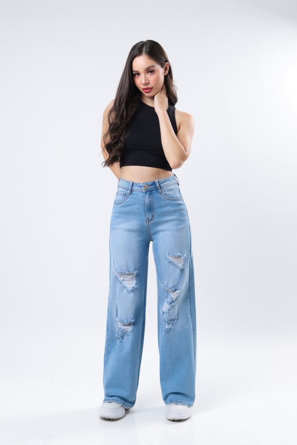 JEANS COLLECTION BAGGY MEZCLILLA AZUL CLARO
