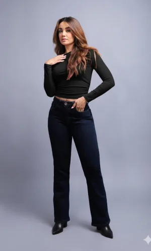 PANTALON KYRATH BOOTCUT FIT MODA AZUL FUERTE