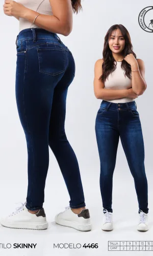 PANTALON KYRATH SKINNY MEZCLILLA AZUL OSCURO